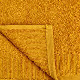 Soft Patte Banyo Havlusu - Hardal - 70x140 cm
