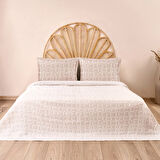 Soft Barella Çift Kişilik Yatak Örtüsü - Beyaz - 260x250 cm