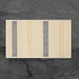 Soft Frodo Natürel 2'li Banyo Paspası - Antrasit - 60x100 cm + 50x60 cm