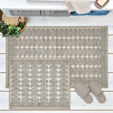Soft Folium 2'li Banyo Paspası - Gri - 60x100 cm + 50x60 cm