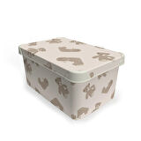 Ayıcık Figürlü Oyuncak Kutusu - Renkli - 10 lt