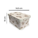 Ayıcık Figürlü Oyuncak Kutusu - Renkli - 10 lt