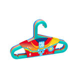 8'li Çocuk Elbise Askısı - Renkli - 32x20 cm