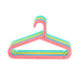 8'li Çocuk Elbise Askısı - Renkli - 32x20 cm