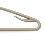 6'lı Plastik Elbise Askısı - Gri - 38 cm