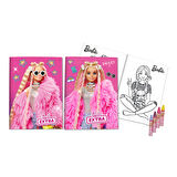 B-386 Pastel Boyalı Barbie Boyama Seti - Pembe