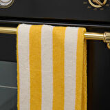 Soft Stribet Mutfak Havlusu - Ekru / Sarı - 40x66 cm