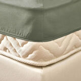 Soft Basic Çift Kişilik Lastikli Çarşaf - Yeşil - 180x200 cm