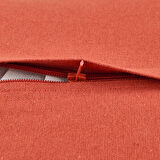 Soft Colorful Püskül Detaylı Kırlent - Kiremit - 40x40 cm