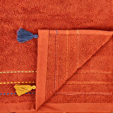 Soft Colorful Yüz Havlusu - Kiremit - 50x90 cm