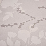 Soft Dertsiz Yaprak Desenli Pvc Masa Örtüsü - Gri - 140x200 cm