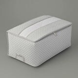 Home Baza Altı Şeffaf Detaylı Mega Boy Hurç - Gri - 74x46x22 cm