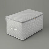 Home Puantiye Detaylı Büyük Boy Hurç - Gri - 74x46x46 cm