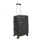 Titan Orta Boy ABS Valiz - Siyah - 66x45x26 cm