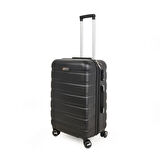Titan Orta Boy ABS Valiz - Siyah - 66x45x26 cm