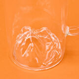 Star Borosilikat Dağlı Kulplu Bardak - Şeffaf - 300 ml