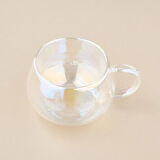 Çift Cidarlı Kupa - Şeffaf - 280 ml