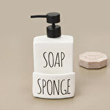 Soap Sıvı Sabunluk - Beyaz / Siyah