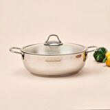 Paslanmaz Çelik Karnıyarık Tenceresi - Gri - 26 cm