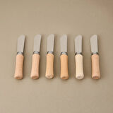 Life Ahşap Saplı 6'lı Terayağ Bıçağı - Kahverengi - 10,2 cm