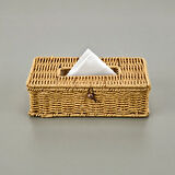 Rattan Dikdörtgen Peçetelik - Açık Kahverengi