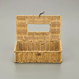 Rattan Dikdörtgen Peçetelik - Açık Kahverengi