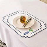 Soft Lime Amerikan Servis - Beyaz - 30x50 cm