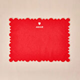 Soft Amore Amerikan Servis - Kırmızı - 30x50 cm