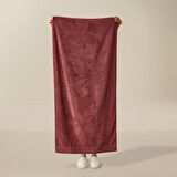 Soft Premium Banyo Havlusu - Bordo - 70x140 cm