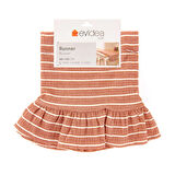 Soft Fırfırlı Runner - Kiremit - 40x126 cm