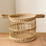 Living Lime Cello Dekoratif Sepet - Bej - 30x25 cm