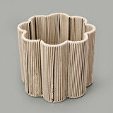 Living Granny Summer Büyük Dekoratif Sepet - Ekru - 30x25 cm