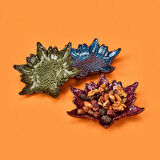 Kitchen Armoni 3'lü Çerezlik Seti - Renkli - 15 cm