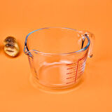 Borcam Ölçü Kabı - Şeffaf - 1 lt