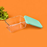 Snow Box Saklama Kabı - Şeffaf / Yeşil - 790 ml