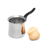 No:6 Paslanmaz Çelik Cezve - Gri