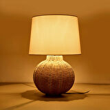 Lighting Borgo Abajur - Kahverengi / Beyaz - 50x30 cm