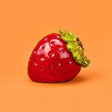 Deco Strawberry Dekor - Kırmızı - 10 cm