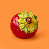 Deco Strawberry Dekor - Kırmızı - 10 cm