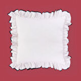 Soft Elegant Kırlent - Beyaz - 40x40 cm