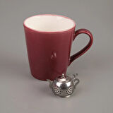 Oval Bitki Çayı Süzgeci - Gri