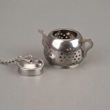 Oval Bitki Çayı Süzgeci - Gri