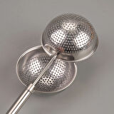 Saplı Bitki Çayı Süzgeci - Gri