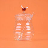 Kitchen Borosilikat Cam Bal Kavanozu ve Kaşık - Şeffaf - 260 ml