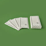 Kitchen 20'li Creme De La Creme Desen Peçete - Gri / Beyaz - 16x8 cm