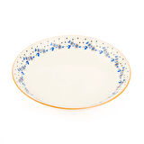 Porselen Robi Çukur Yemek Tabağı - Renkli - 19 cm