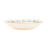 Porselen Robi Çukur Yemek Tabağı - Renkli - 19 cm
