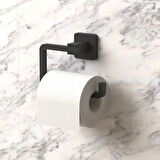 Mat Siyah Alüminyum Tuvalet Kağıtlığı