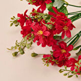 Dekoratif Yapay Papatya - Bordo - 34 cm