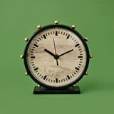 Deco Timon Masa Saati - Siyah - 18 cm
